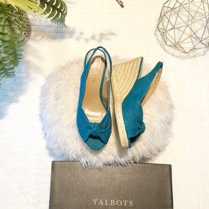 Talbots💙Sanaia Aquamarine Sandals